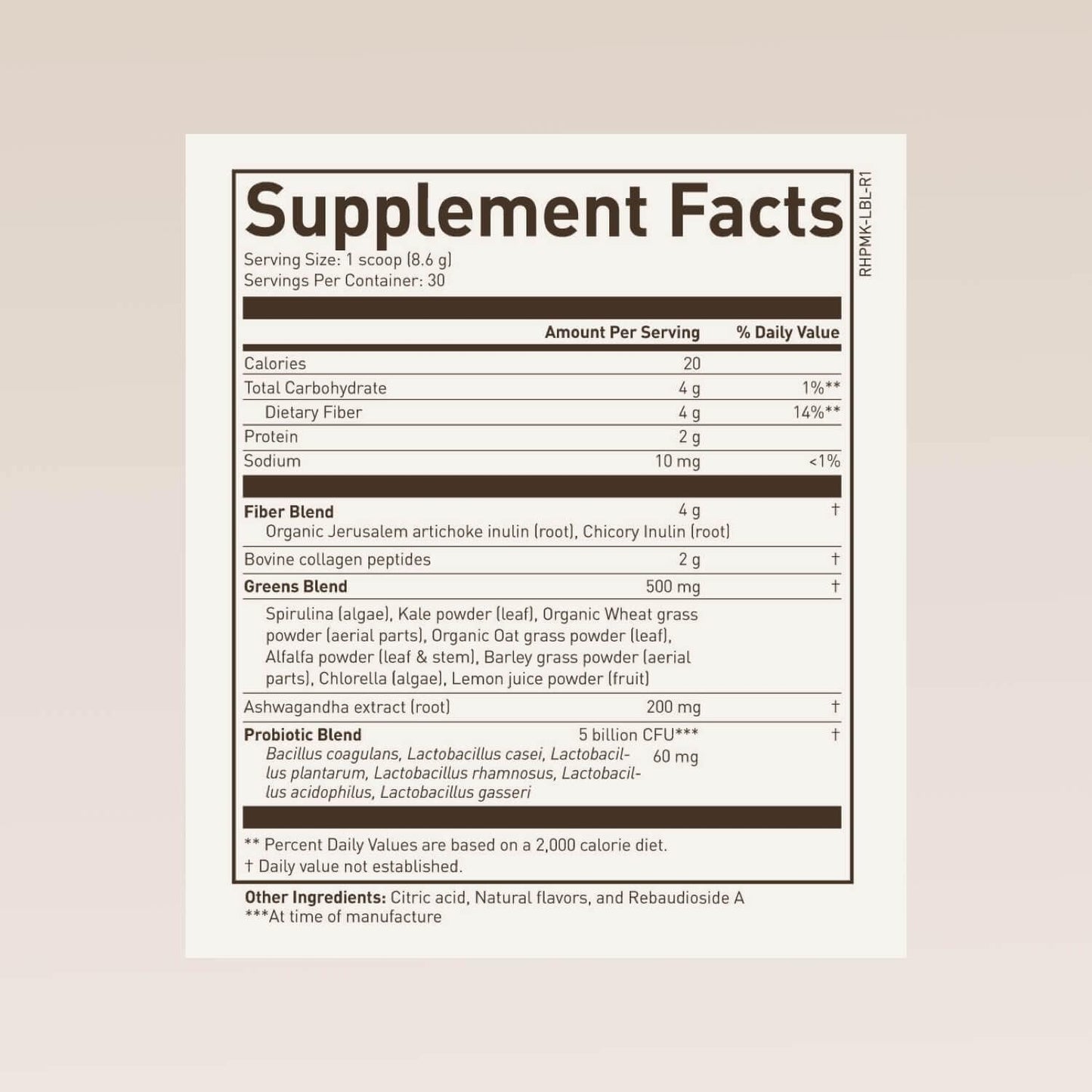 Morning Kick Greens Superfood Powder with Ashwagandha, Collagen & Probiotics - GREEN MART LAND