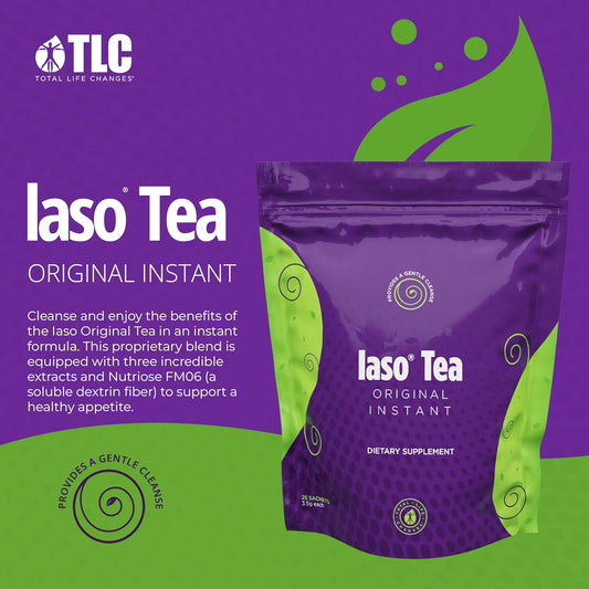 IASO® Instant Detox Tea – Gentle Cleansing & Daily Balance Formula | Refreshing Herbal Blend | 25 Sachets