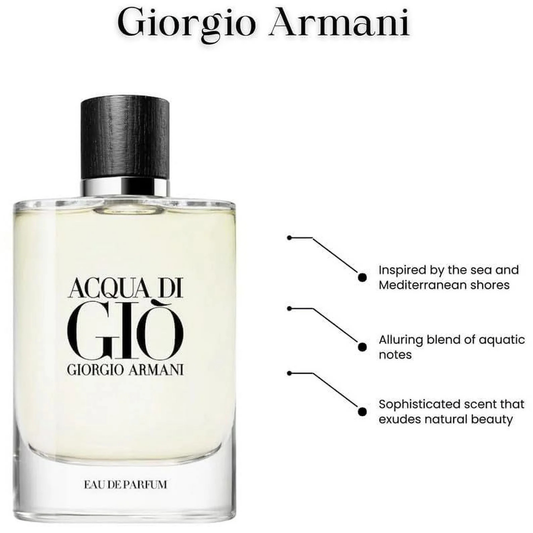 Acqua Di Giò Eau de Parfum 4.2 oz (125ml) By Giorgio Armani