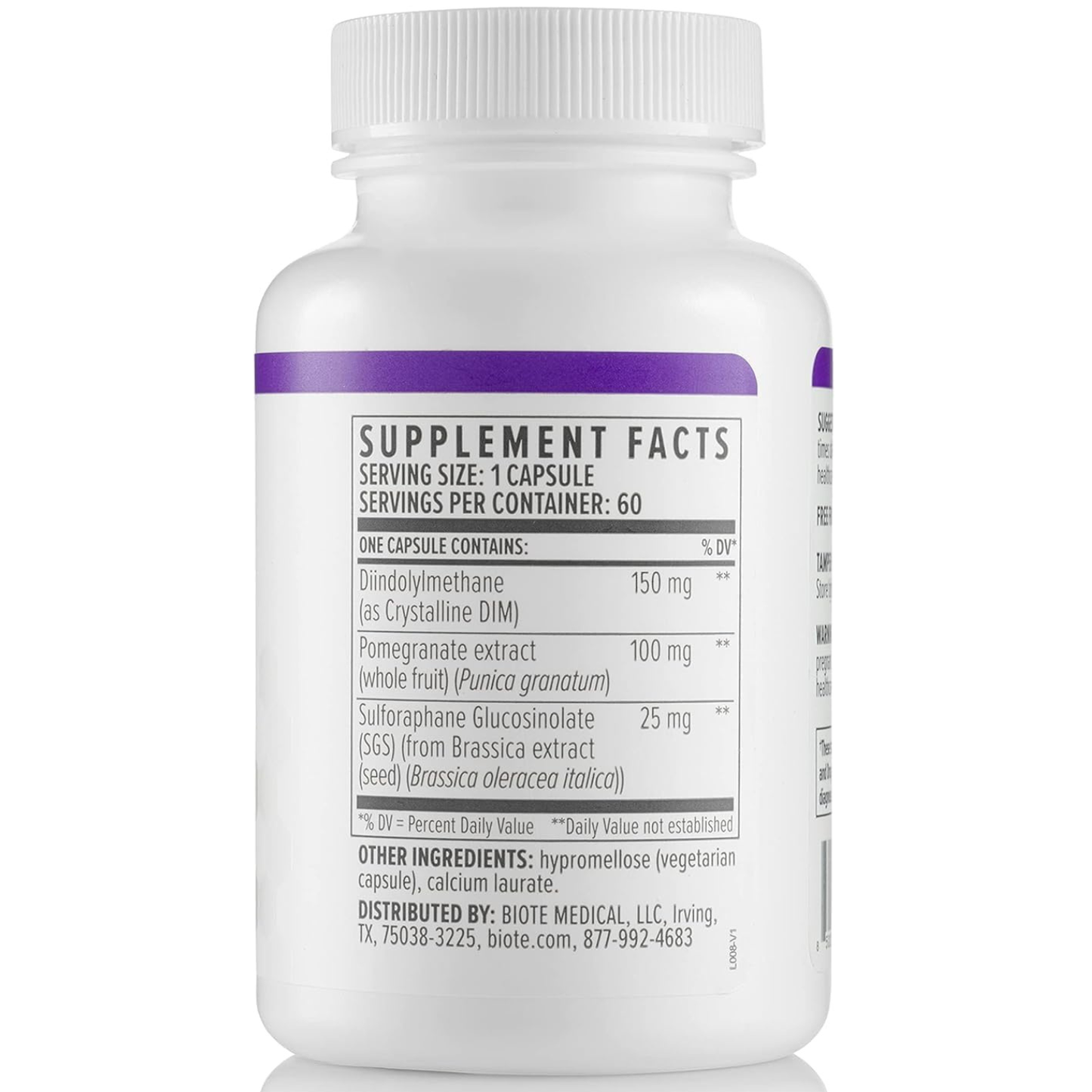 Biote DIM SGS+ Hormone & Detox Support Dietary Supplement 60 Capsules