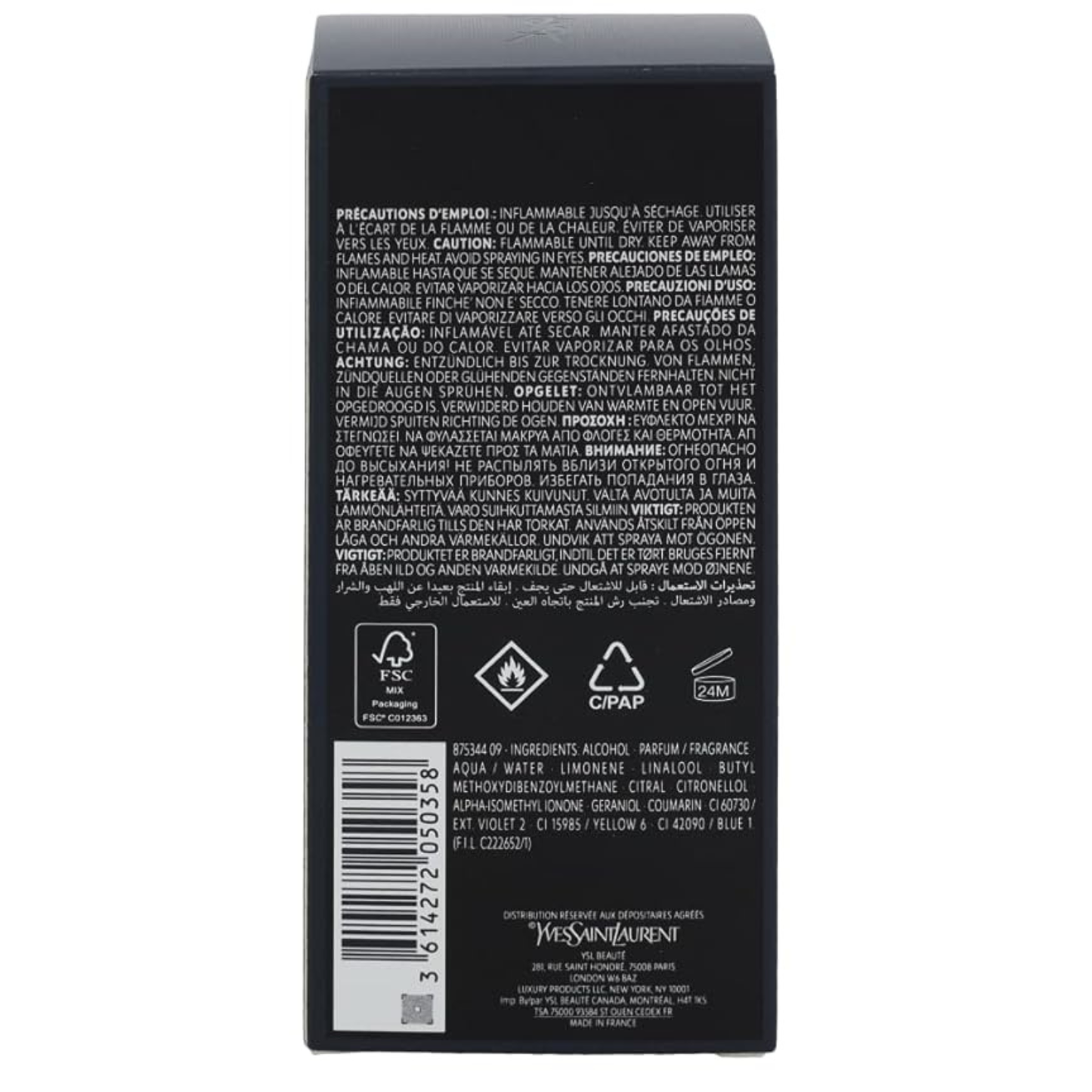 Yves Saint Laurent Y Eau de Parfum for Men 3.3 fl oz (100ml)