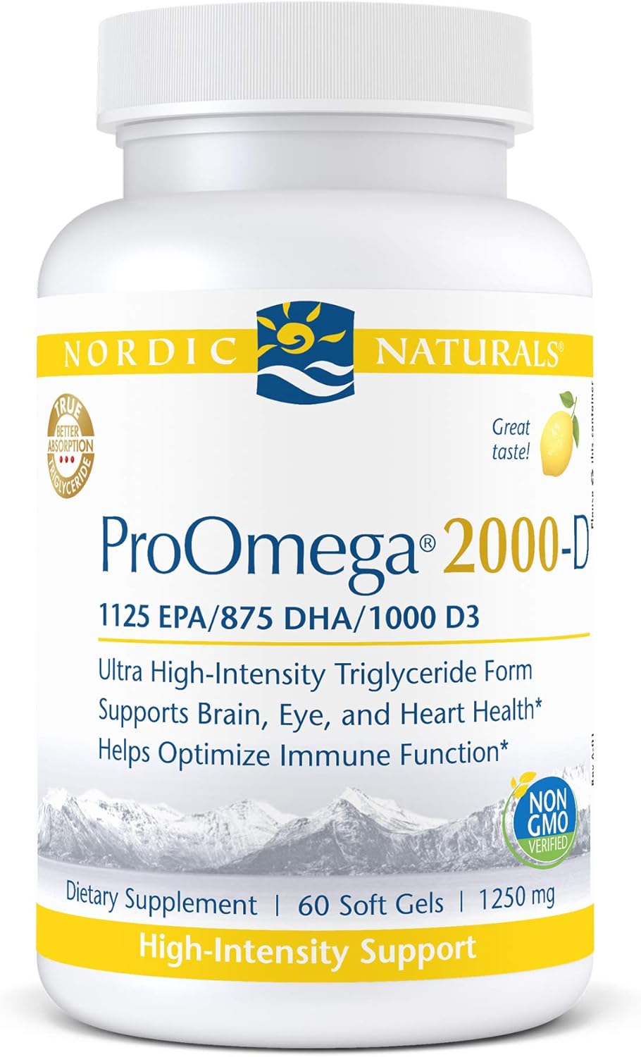 "Boost Your Heart, Brain, and Joint Health with Nordic Naturals ProOmega 2000-D, Lemon Flavor" - GREEN MART LAND