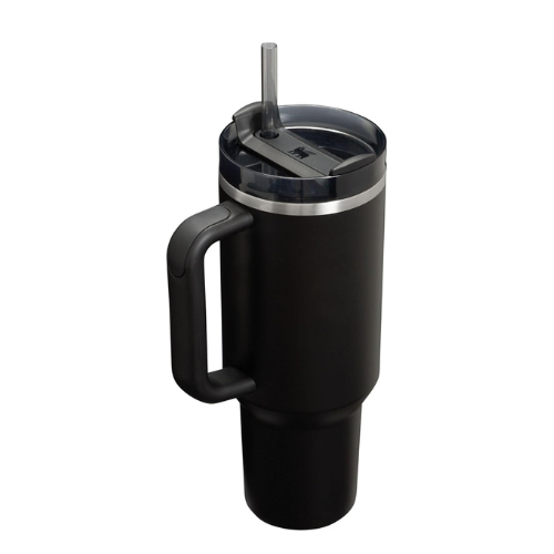 Stanley Quencher H2.0 Tumbler 40oz – FlowState Lid with Handle & Straw (Black 2.0)
