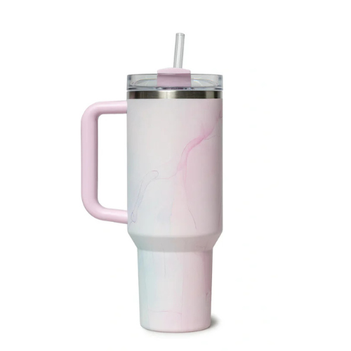Stanley Quencher H2.0 Tumbler 40oz – FlowState Lid with Handle & Straw (Watercolor Tulle)