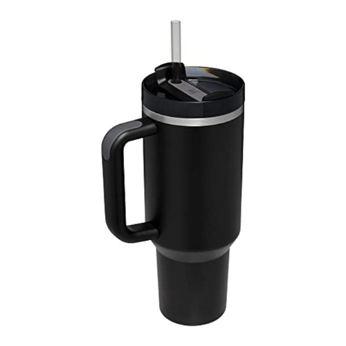 Stanley Quencher H2.0 Tumbler 40oz – Insulated Stainless Steel with Handle & Straw (Black)