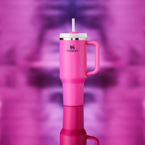 Stanley Quencher H2.0 Tumbler 40oz – FlowState Lid with Handle & Straw (Fuchsia)