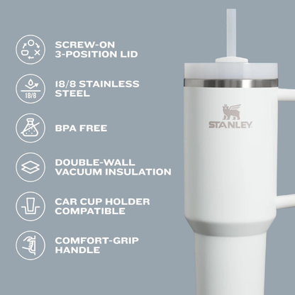 Stanley Quencher H2.0 FlowState Tumbler 40oz – Stainless Steel (Fog)