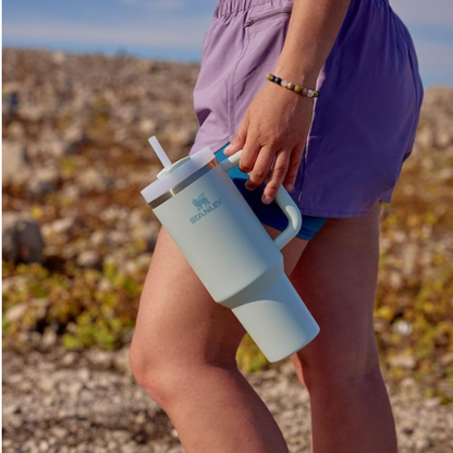 Stanley Quencher H2.0 Tumbler 40oz – Insulated Stainless Steel with Handle & Straw (Mist)