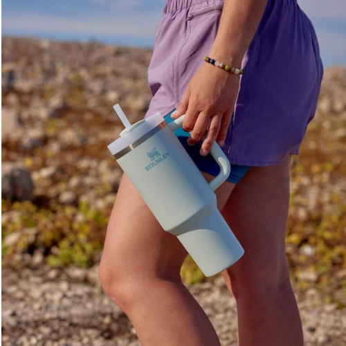 Stanley Quencher H2.0 Tumbler 40oz – Insulated Stainless Steel with Handle & Straw (Mist)