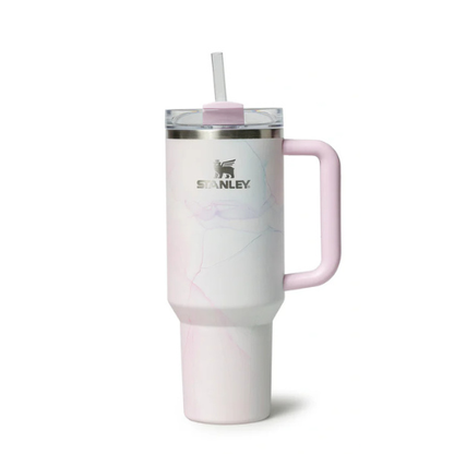Stanley Quencher H2.0 Tumbler 40oz – FlowState Lid with Handle & Straw (Watercolor Tulle)