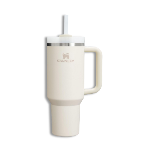 Stanley Quencher H2.0 Tumbler 40oz – Insulated Stainless Steel with Handle & Straw (Cream 2.0)