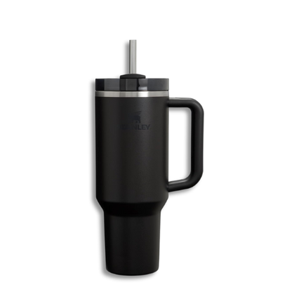 Stanley Quencher H2.0 Tumbler 40oz – FlowState Lid with Handle & Straw (Black 2.0)