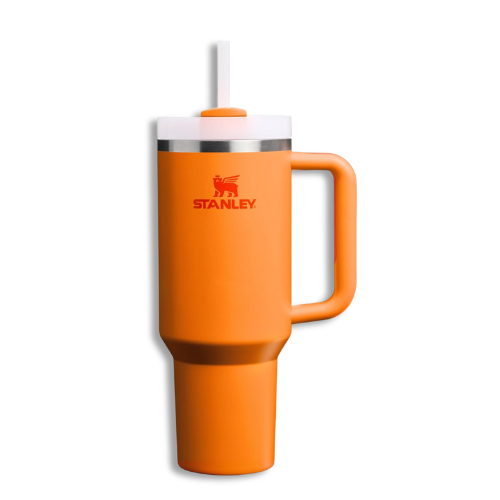 Stanley Quencher H2.0 Tumbler 40oz – Insulated Stainless Steel with Handle & Straw (Goldenrod Coral)