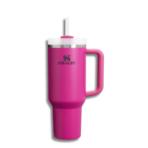 Stanley Quencher H2.0 Tumbler 40oz – FlowState Lid with Handle & Straw (Fuchsia)