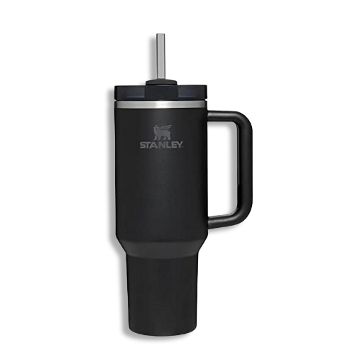 Stanley Quencher H2.0 Tumbler 40oz – Insulated Stainless Steel with Handle & Straw (Black)