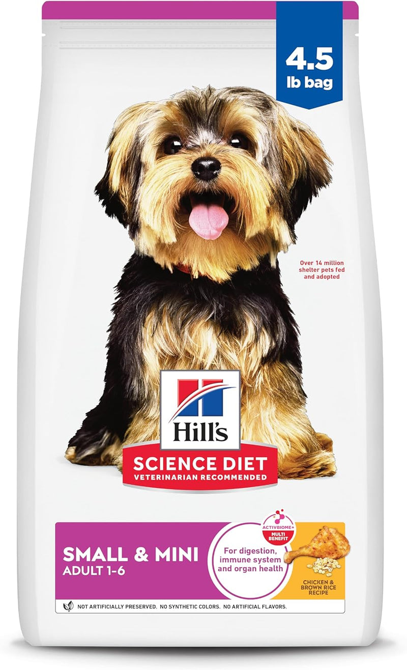 Hill's Science Diet Small Breed Adult Dry Dog Food – Chicken & Brown Rice (4.5 lb)