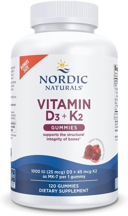 Nordic Naturals Vitamin D3 + K2 Gummies