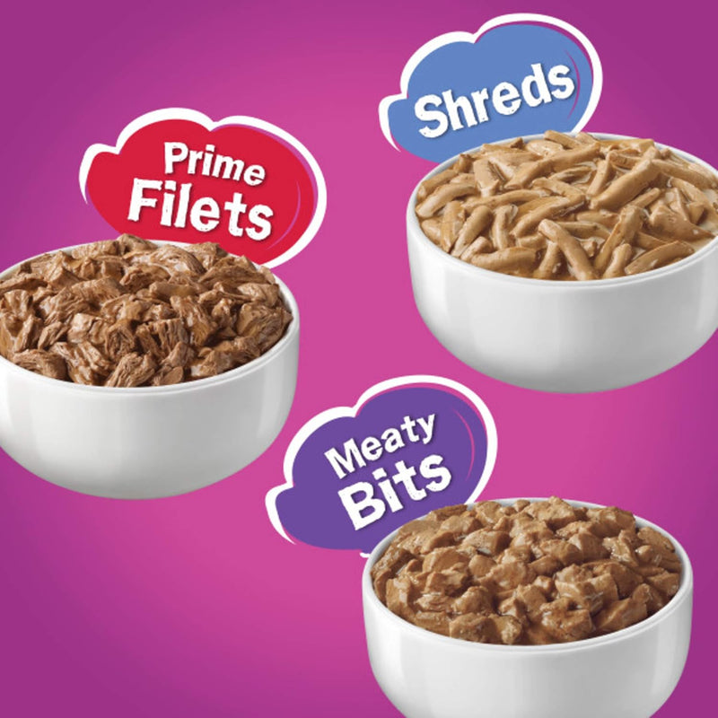 Purina Friskies Wet Cat Food Variety Pack – Poultry, Meaty & Prime Filets (32 Cans, 5.5 oz)