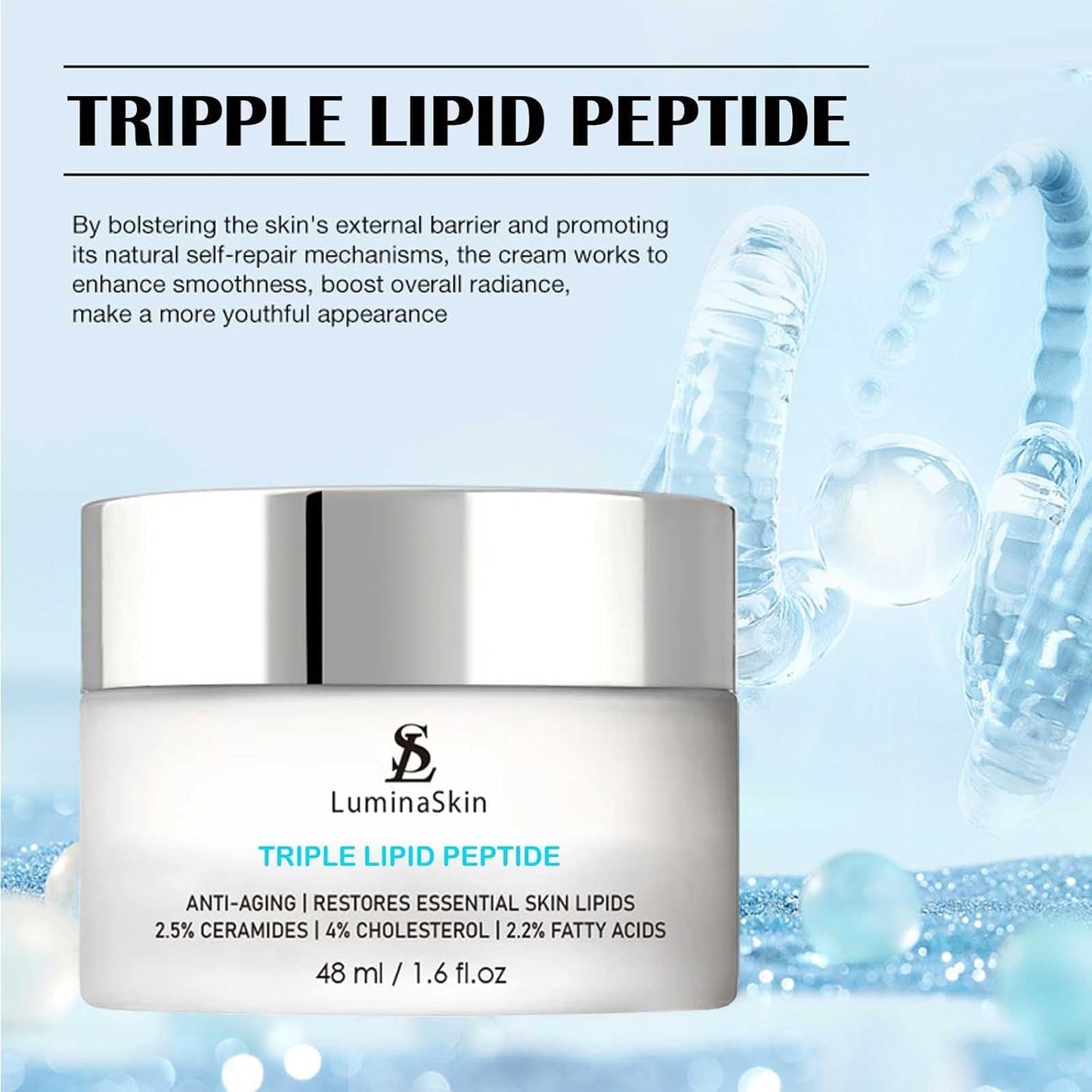 Triple Lipid Peptide Anti-Aging Cream – Restore & Smooth Mature Skin (48 ml / 1.6 oz)