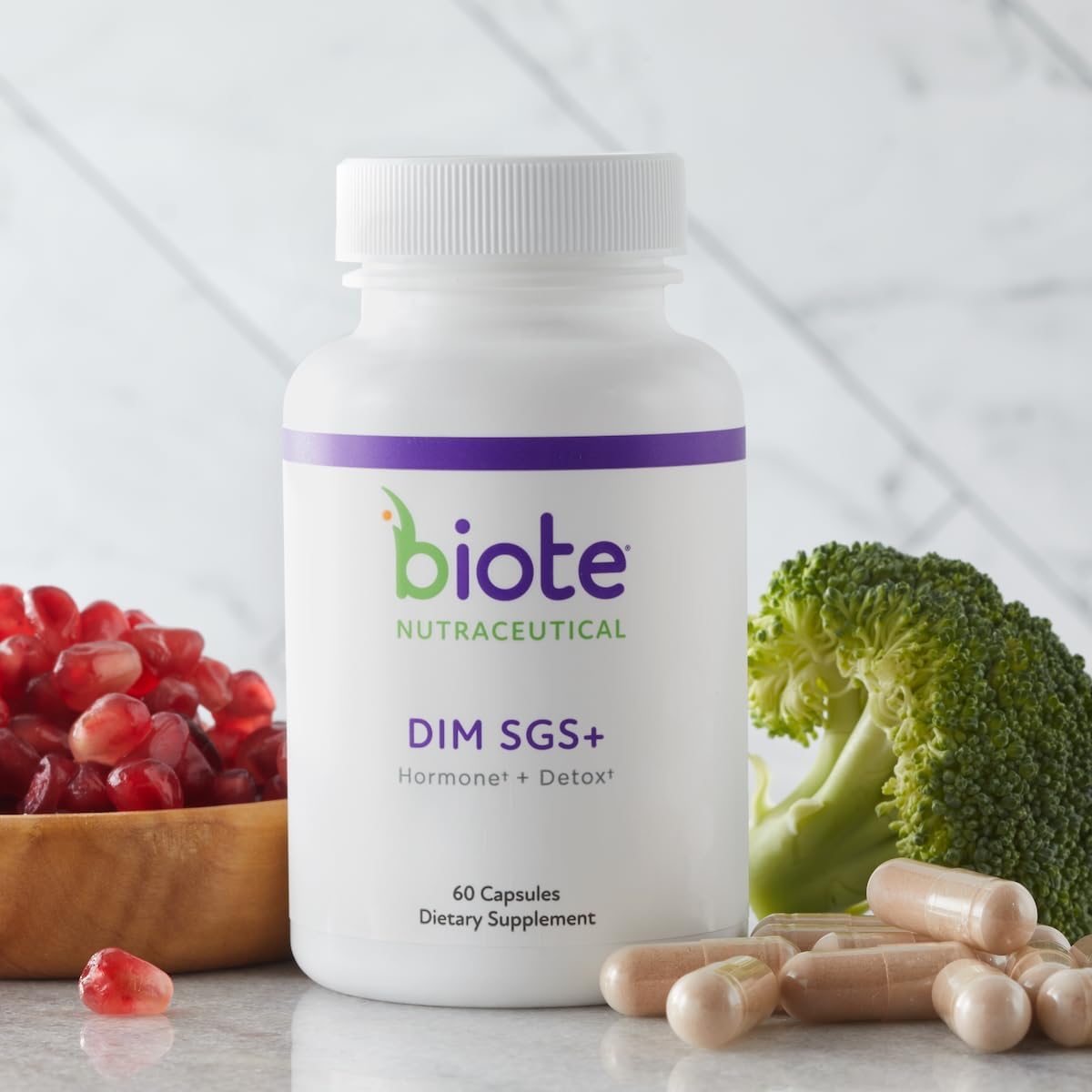 Biote DIM SGS+ Hormone & Detox Support | Estrogen Balance, Liver Cleanse & Metabolic Support | 60 Capsules