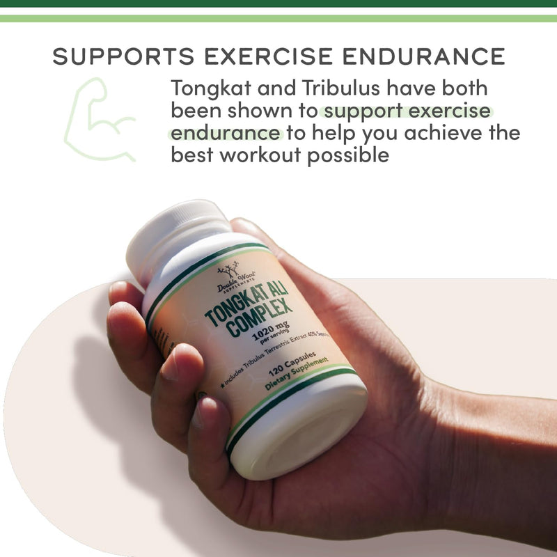 Tongkat Ali Extract for Men – Natural Testosterone and Energy Booster 120 Count - GREEN MART LAND