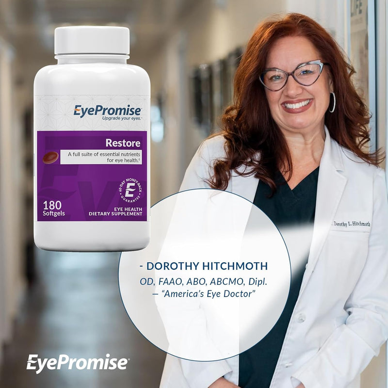 EyePromise Restore Supplement - Support Eye Health with 180 Softgel Capsules - GREEN MART LAND