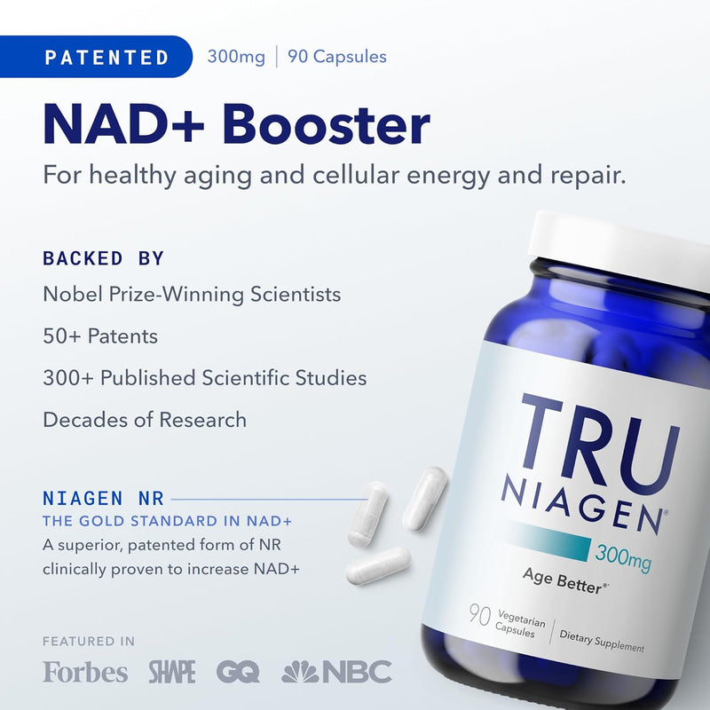 TRU NIAGEN Patented NAD+ Supplement – Anti-Aging & Cell Regeneration Support