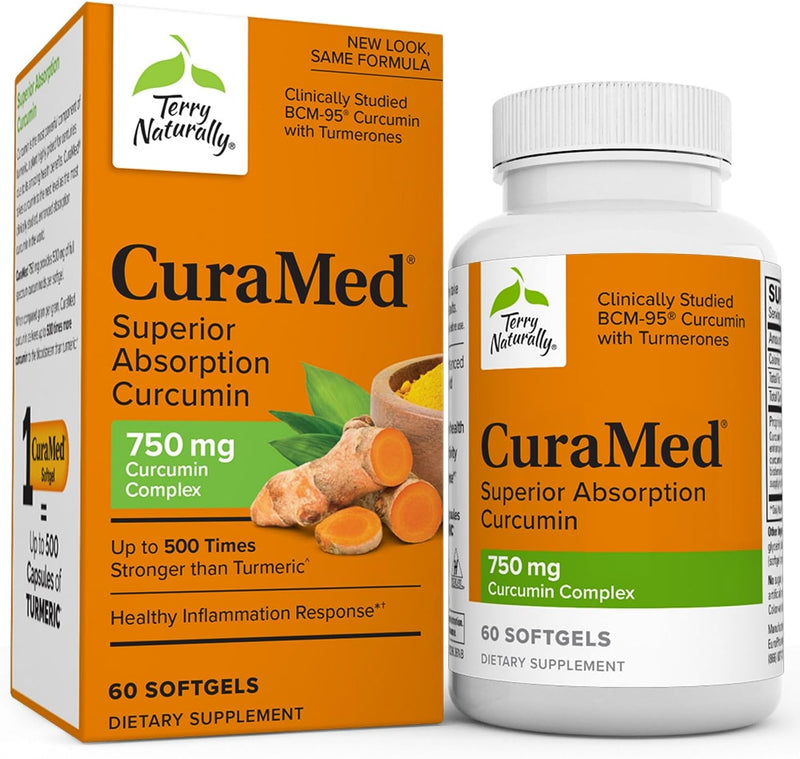 Terry Naturally CuraMed 750 mg Curcumin Complex – Superior Absorption for Joint, Brain, and Immune Support - GREEN MART LAND