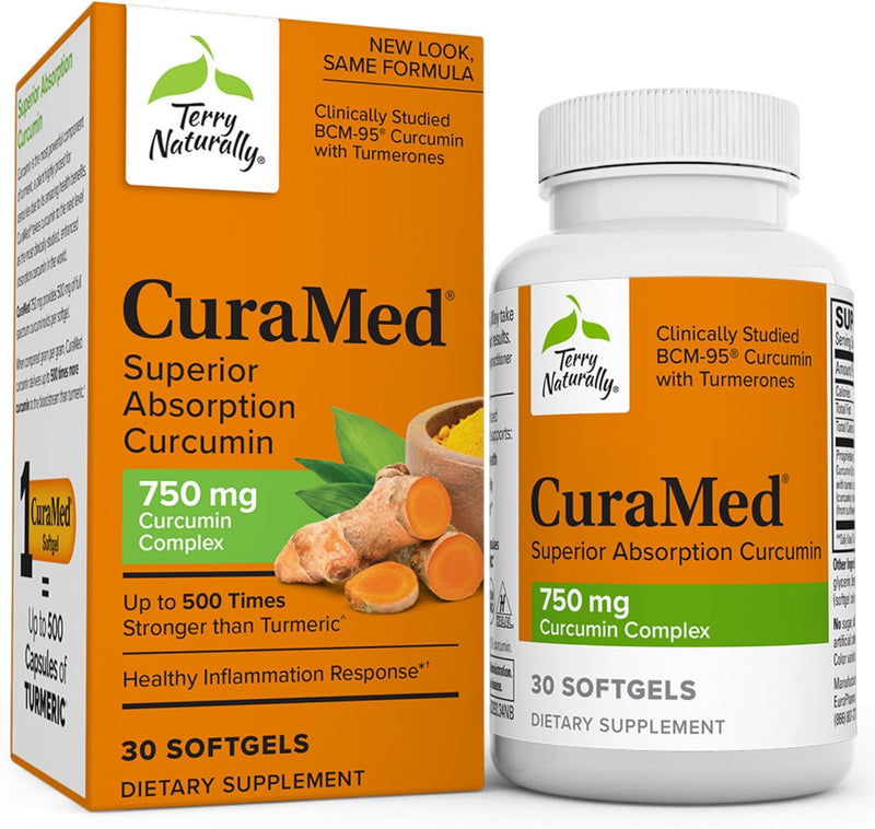 Terry Naturally CuraMed 750 mg Curcumin Complex – Superior Absorption for Joint, Brain, and Immune Support - GREEN MART LAND