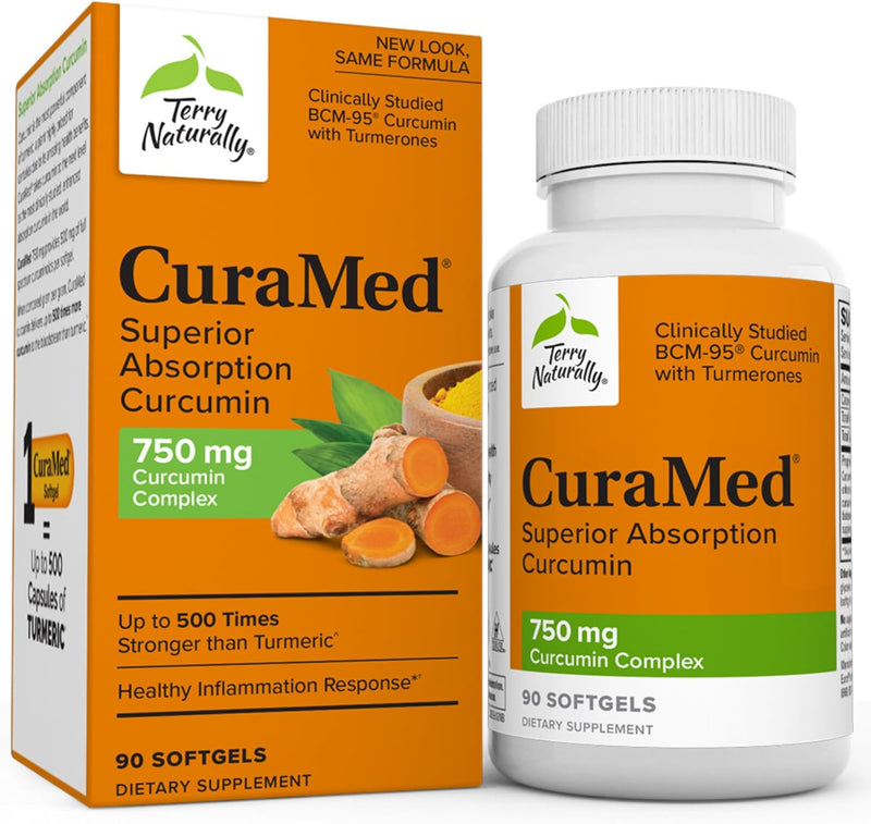 Terry Naturally CuraMed 750 mg Curcumin Complex – Superior Absorption for Joint, Brain, and Immune Support - GREEN MART LAND