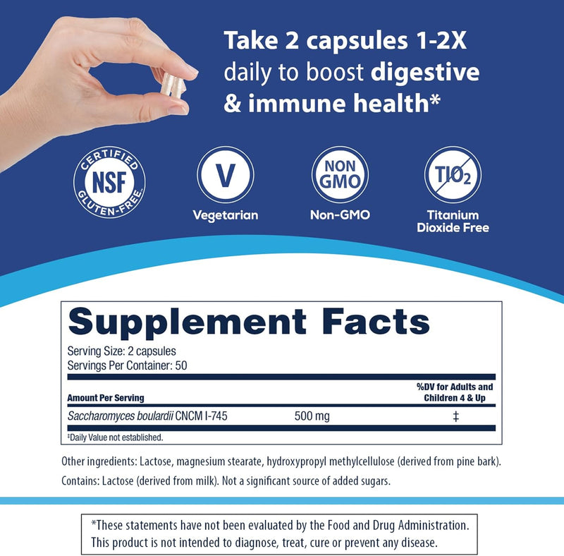 Florasto Probiotics for Digestive & Immune Health - 100 Counts