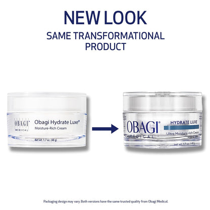Obagi Hydrate Luxe Ultra-Rich Night Moisturizer – Non-Comedogenic, Peptide & Tara Seed Extract