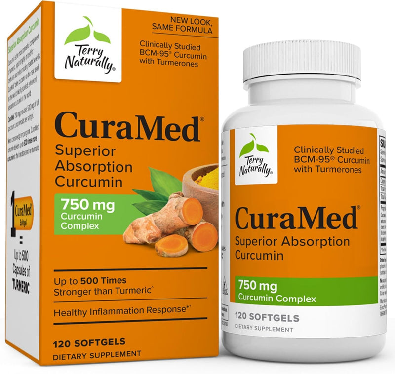 Terry Naturally CuraMed 750 mg Curcumin Complex – Superior Absorption for Joint, Brain, and Immune Support - GREEN MART LAND
