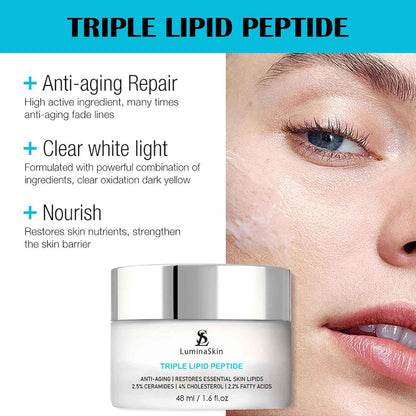 Triple Lipid Peptide Anti-Aging Cream – Restore & Smooth Mature Skin (48 ml / 1.6 oz)