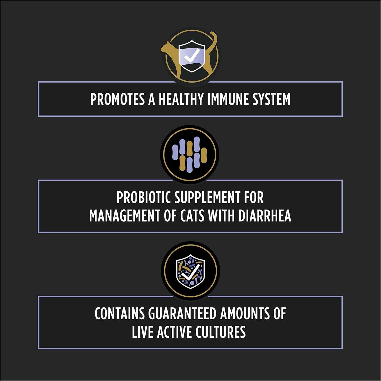 Purina Pro Plan FortiFlora Cat Probiotic Supplement – 30 Count Box for Digestive Balance & Diarrhea Relief