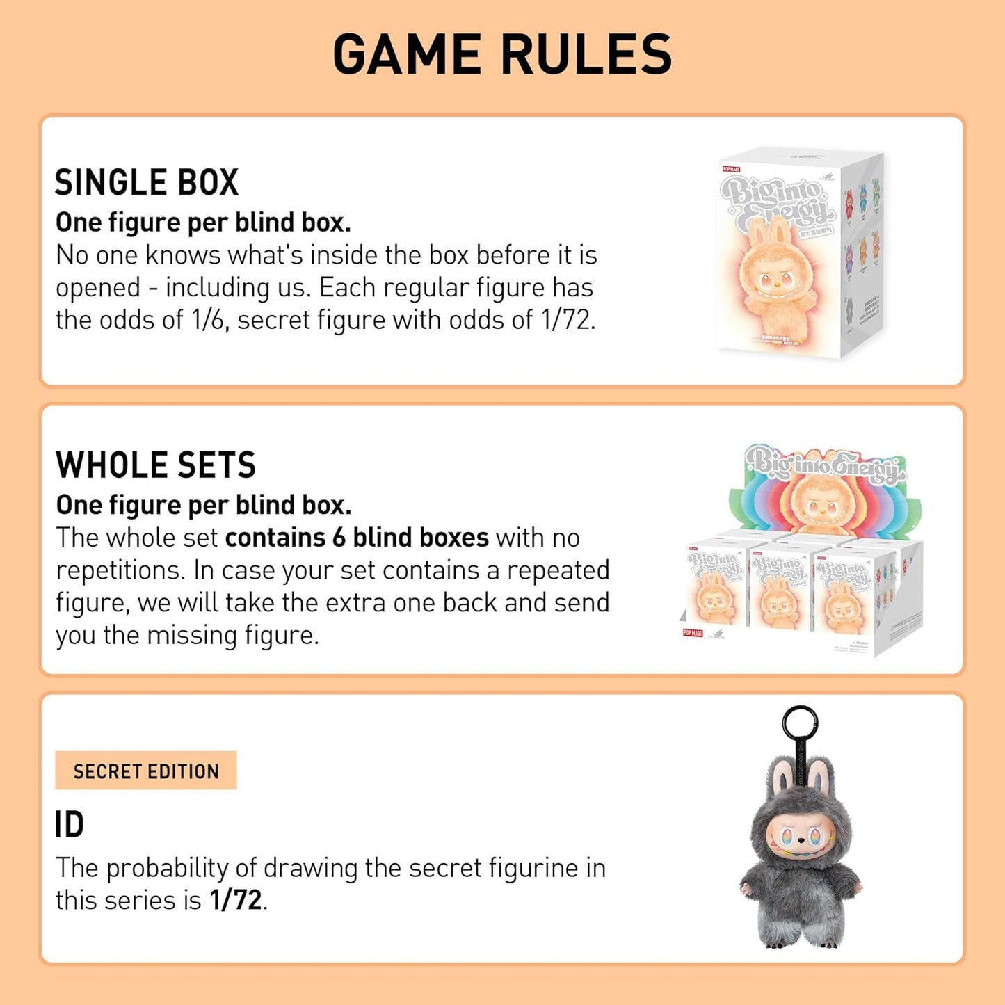 POP MART The Monsters Big Into Energy Series – Vinyl Plush Pendant Blind Box | Collectible Mystery Figure (Single Box)