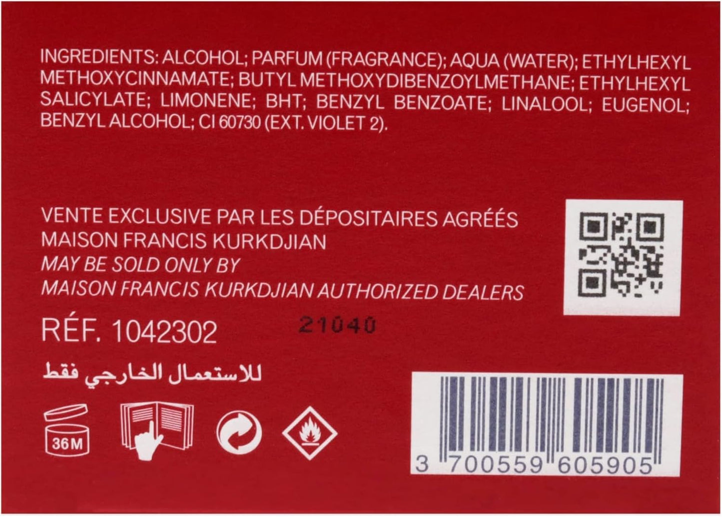 Maison Francis Kurkdjian Baccarat Rouge 540 Eau de Parfum (70ml / 2.4 fl oz)