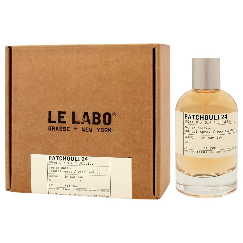 Le Labo Patchouli 24 Eau de Parfum Spray – Unisex Fragrance – 3.4 oz / 100 ml