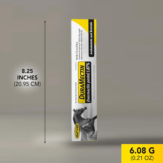 Durvet Duramectin 6.08g Equine Dewormer Paste – 6 Tubes for Horses