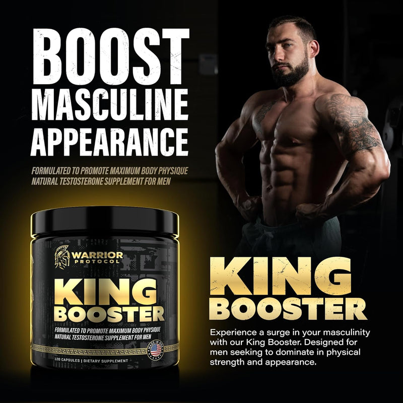 Testosterone Support for Men - Male Enhancing Supplements & Vitality Pills - 120 Count - GREEN MART LAND