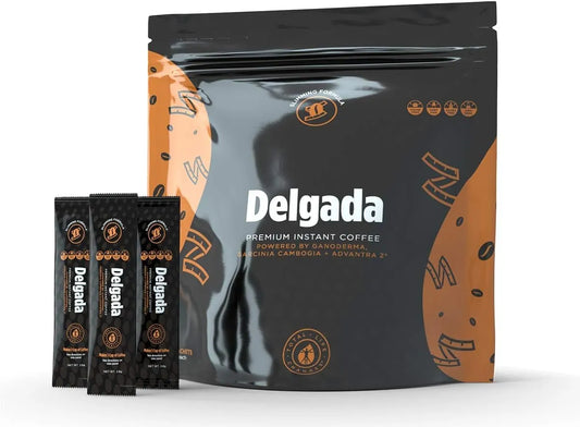 Coffee Delgada Premium Instant Coffee with Ganoderma Lucidum Mushroom – 25 Sachets - GREEN MART LAND