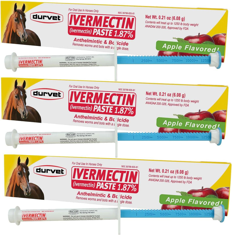 Durvet Ivermectin Paste Dewormer - 6.08g dose