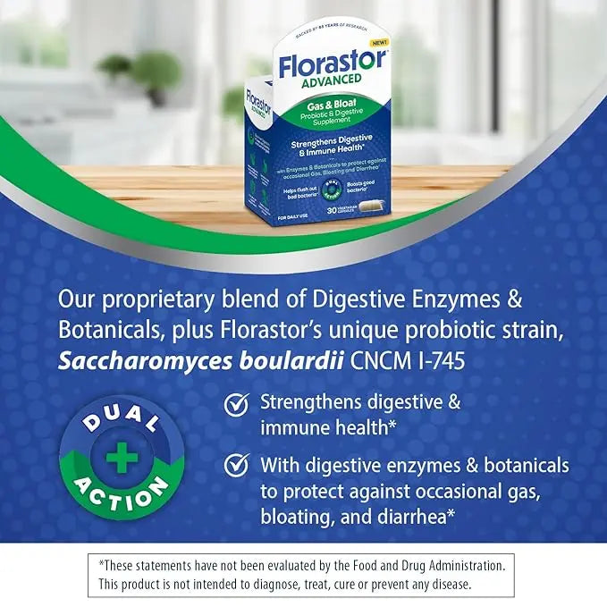 Florastor Probiotics for Digestive & Immune Health