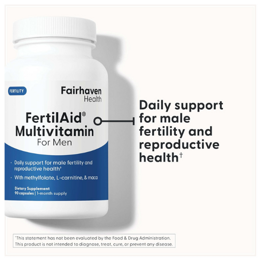 Fairhaven Health FertilAid for Men Fertility Supplements 90 Cap (2-Pack)
