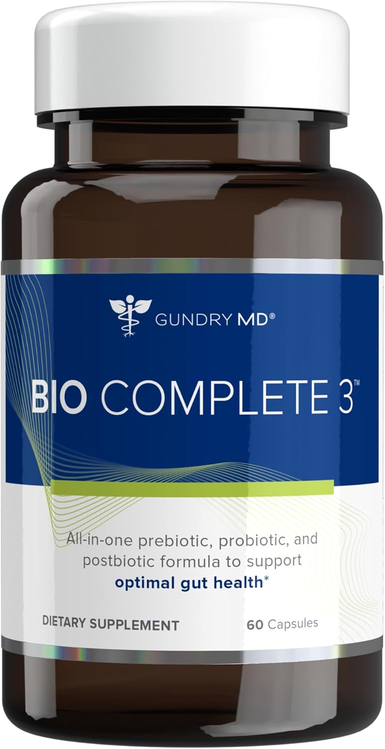 Gundry MD® Bio Complete 3 – Advanced 3-in-1 Probiotic Supplement for Gut Health 60 Capsules