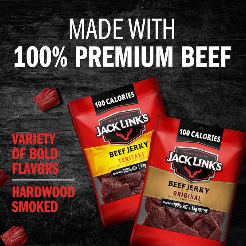 Jack Link's Beef Jerky Variety Pack - Protein Snacks Made with 100% Beef - GREEN MART LAND