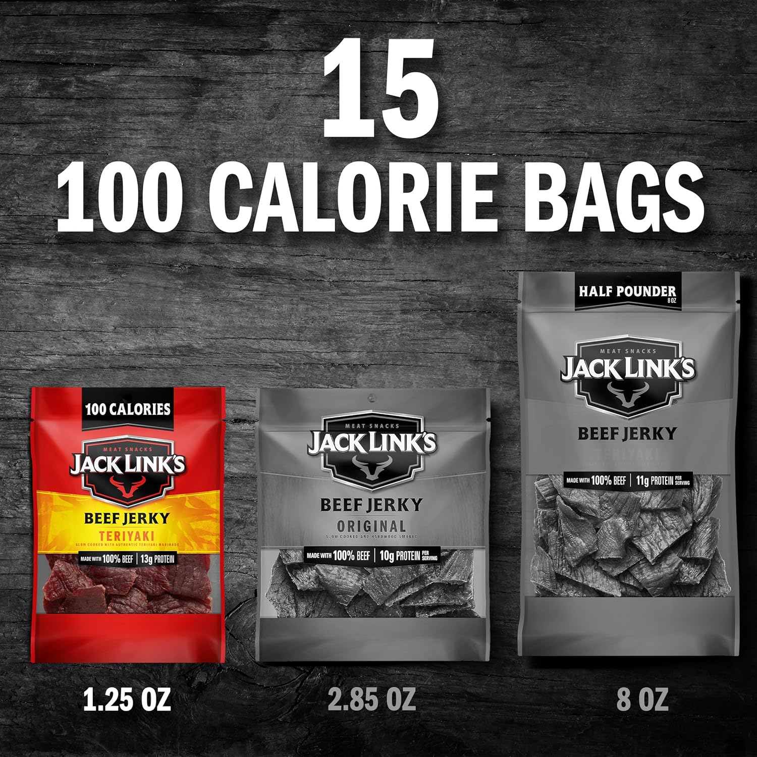 Jack Link's Beef Jerky Variety Pack - Protein Snacks Made with 100% Beef - GREEN MART LAND