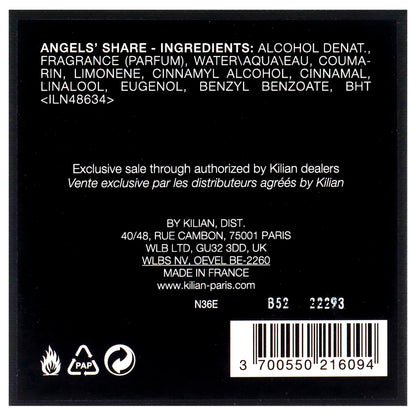 Kilian Angels Share – 1.7 oz Eau De Parfum Spray, Warm & Opulent Scent for Men & Women - GREEN MART LAND