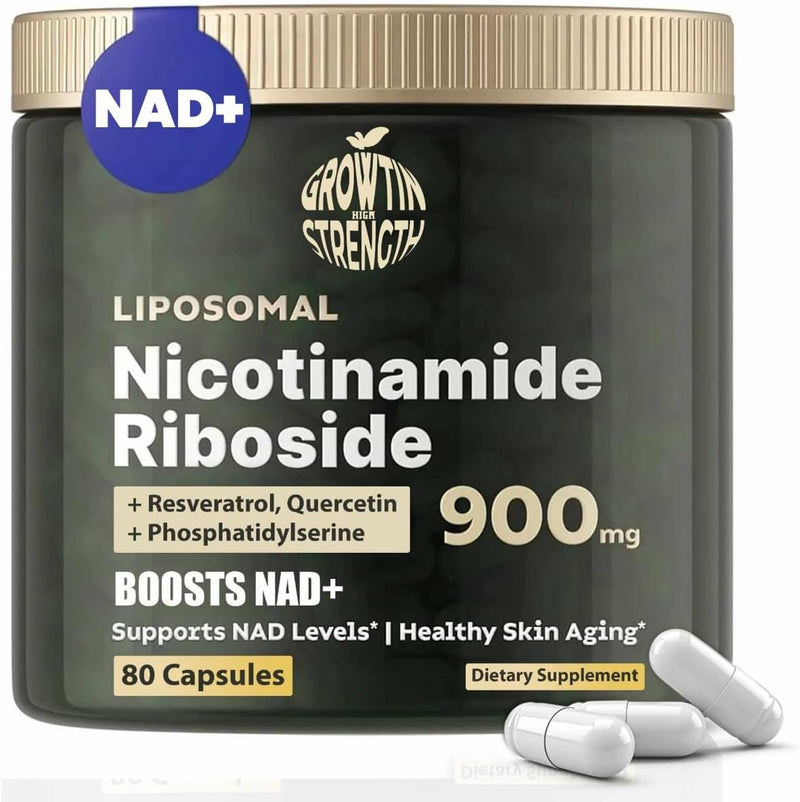 NAD+ Liposomal Nicotinamide Riboside with Resveratrol & Quercetin – Premium Anti-Aging Supplement