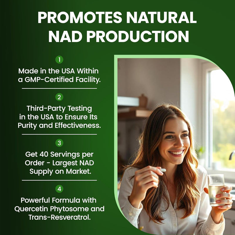 NAD+ Liposomal Nicotinamide Riboside with Resveratrol & Quercetin – Premium Anti-Aging Supplement